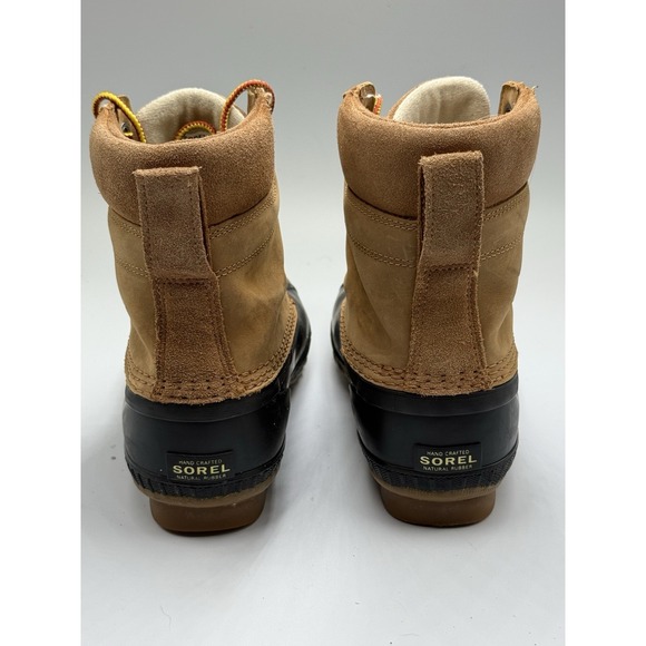 Sorel Cheyanne II Men Boot 6 Black Brown Leather Waterproof Snow Boot NY1891-286